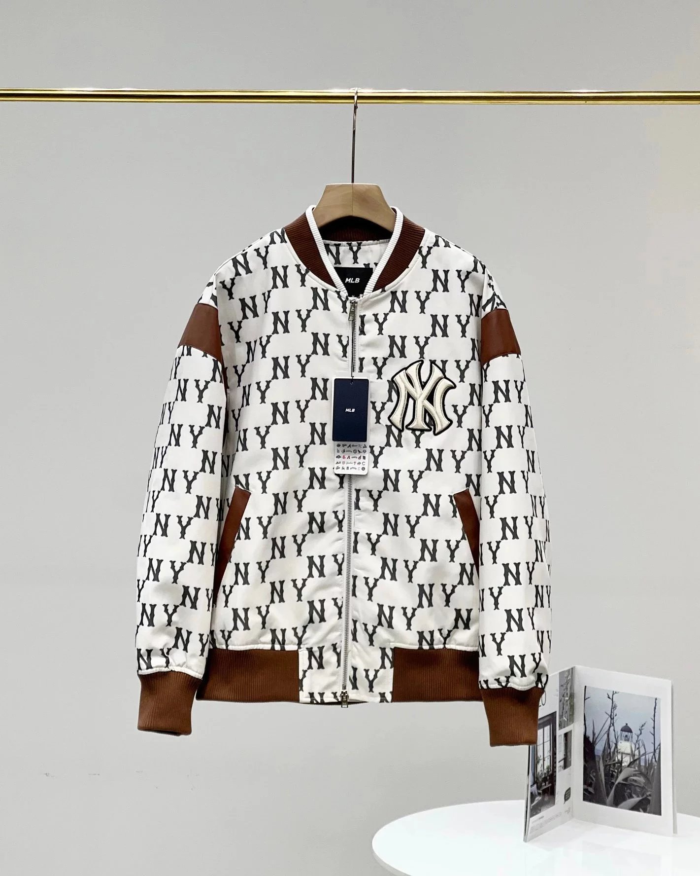 MLB Jackets Team Logo All-Over Print Bomber Jacket image 5