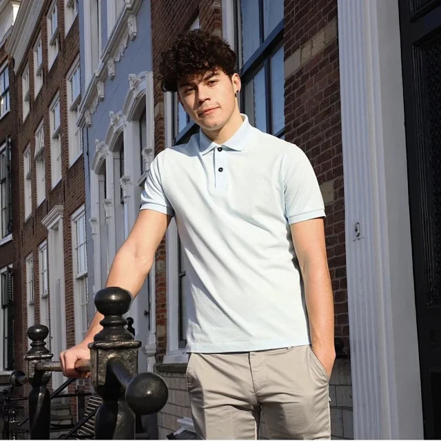 Stone Island Shirts Short-sleeve polo shirt with compass-star chest embroidery product detail image 3