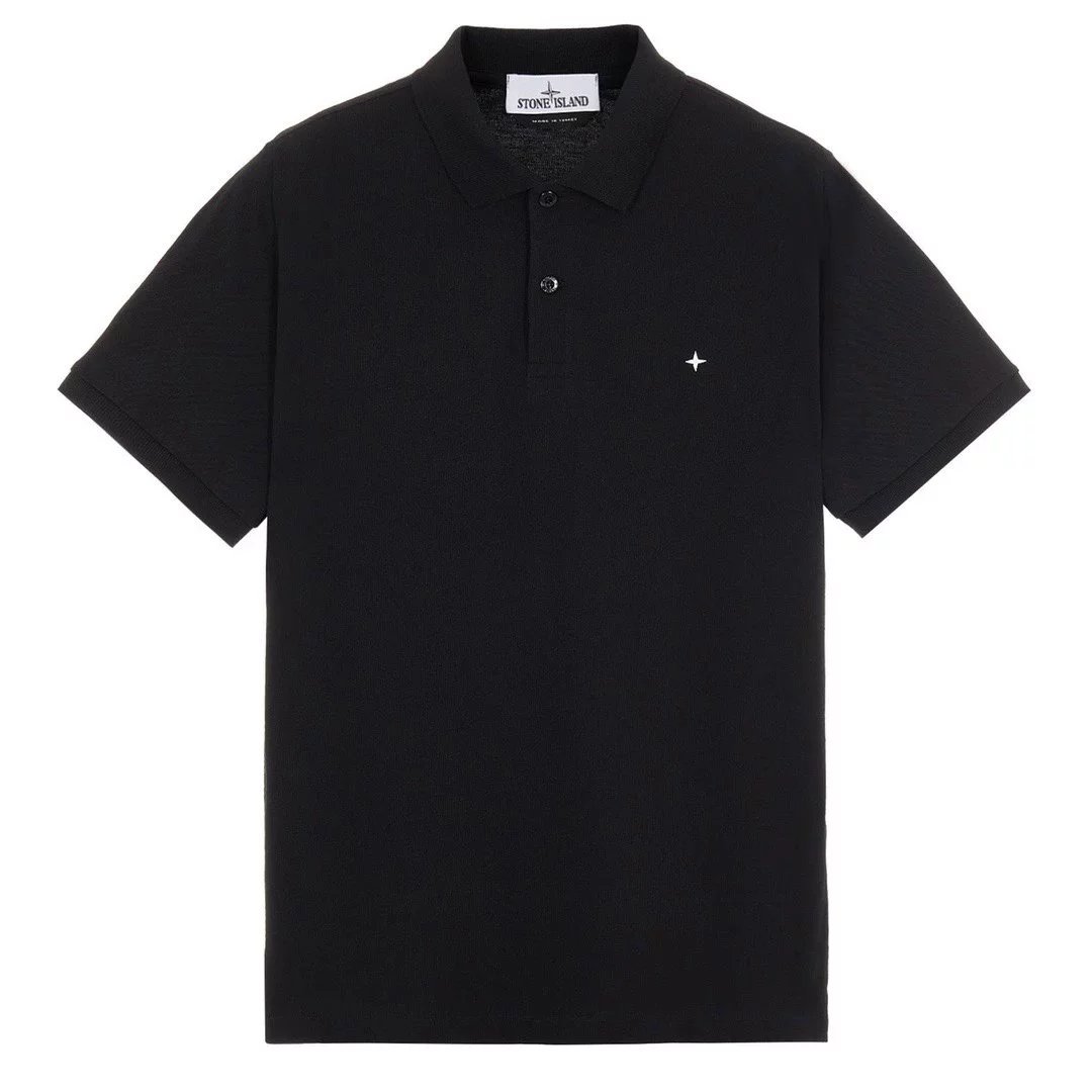 Stone Island Shirts Short-sleeve polo shirt with compass-star chest embroidery image 4