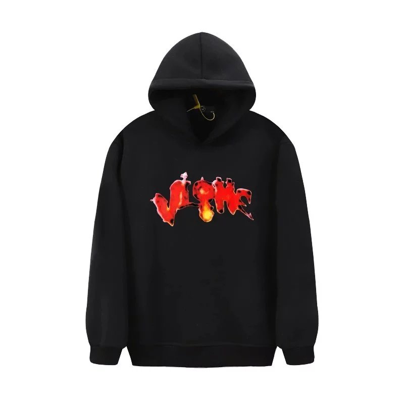 VLONE Hoodies & Sweatshirts Halloween flame pumpkin graphic pullover hoodie image 4