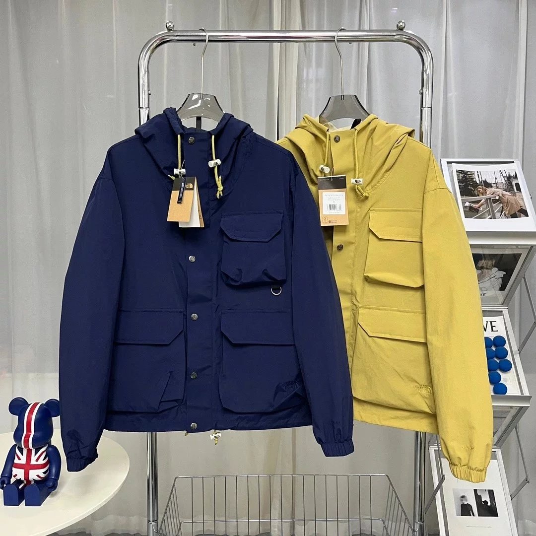 Unbranded Jackets Hooded color-block multi-pocket jacket image 3