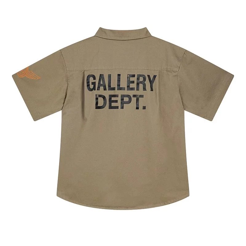 Gallery Dept. Shirts Short-Sleeve Work Shirt with Chest Pockets and Logo Patches image 4