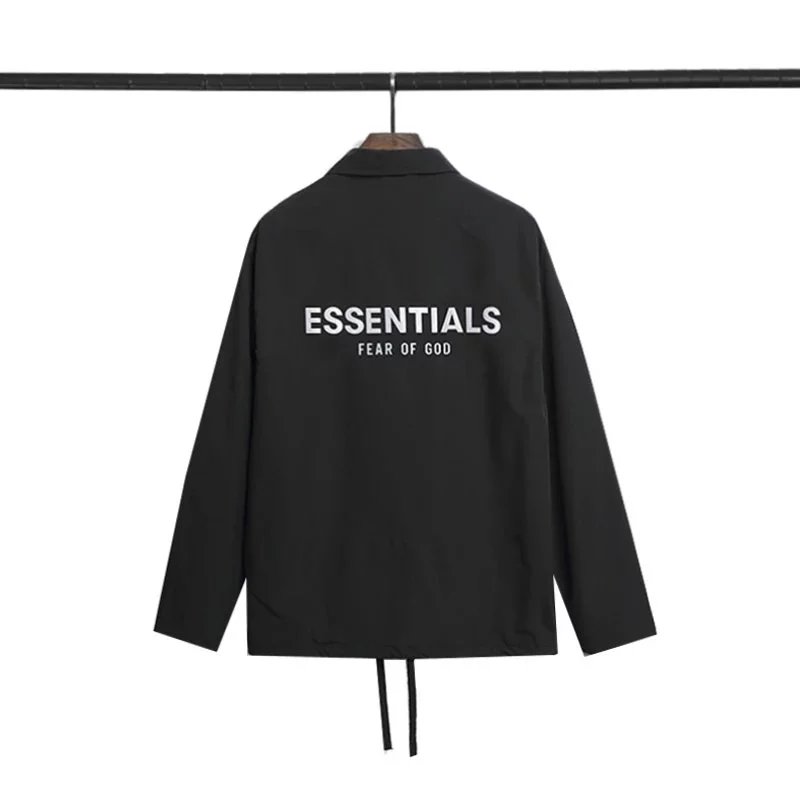 Fear of God Jackets Essentials logo coach jacket image 7