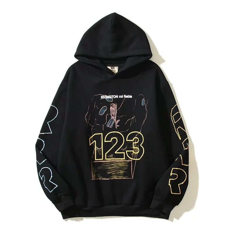 RRR123 Hoodies & Sweatshirts Gospel Graphic Pullover Hoodie image 5