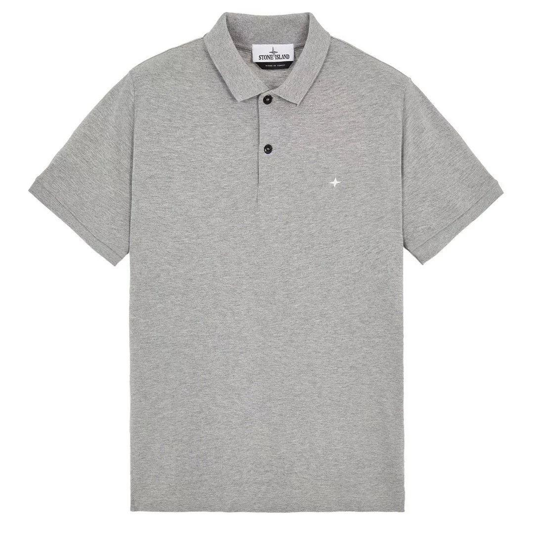 Stone Island Shirts Short-sleeve polo shirt with compass-star chest embroidery image 5