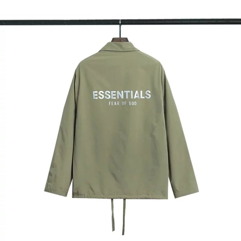 Fear of God Jackets Essentials logo coach jacket image 5