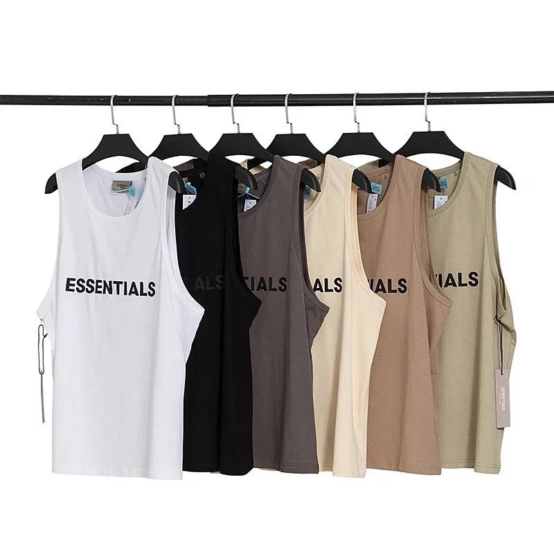 Fear of God Vests ESSENTIALS logo sleeveless tank top image 4