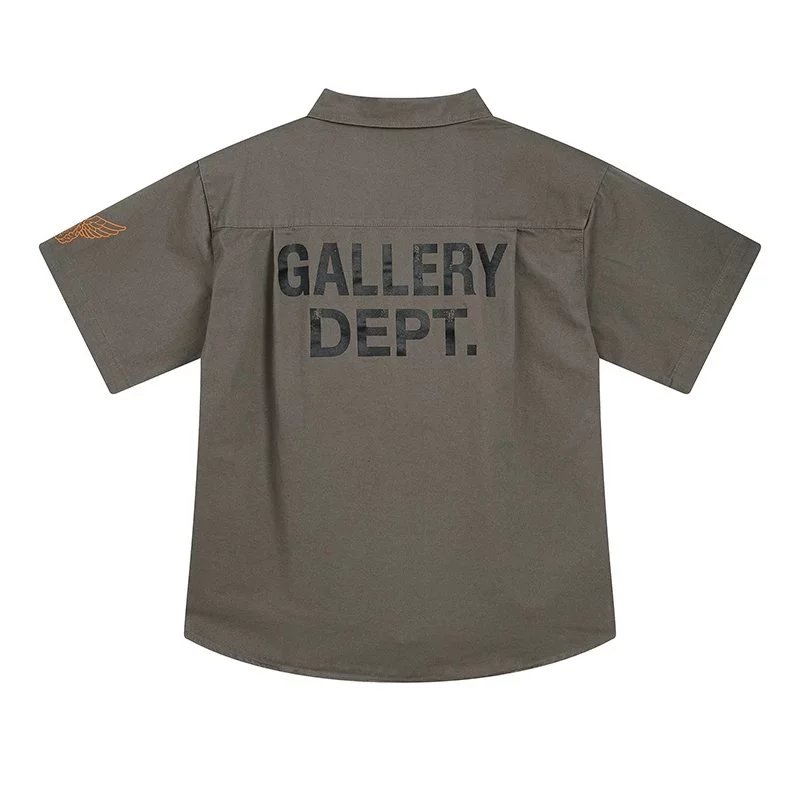 Gallery Dept. Shirts Short-Sleeve Work Shirt with Chest Pockets and Logo Patches image 3