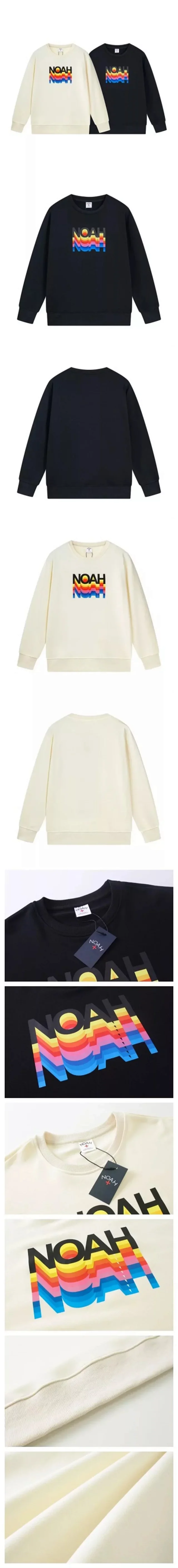 Noah Hoodies & Sweatshirts Rainbow Logo Crewneck Sweatshirt product detail image 3