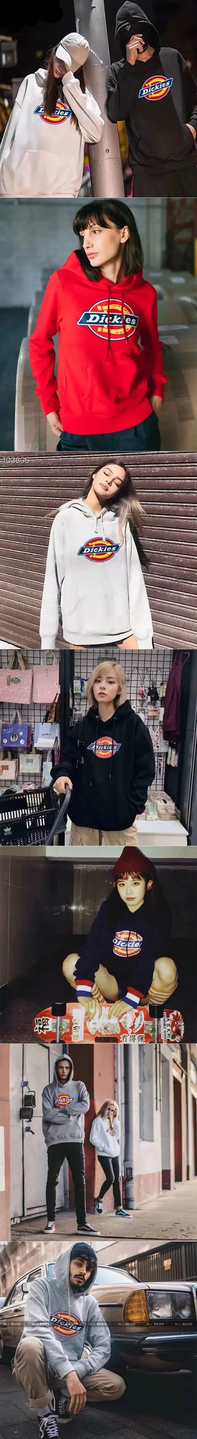 Dickies Hoodies & Sweatshirts Logo Print Pullover Hoodie with Kangaroo Pocket product detail image 3