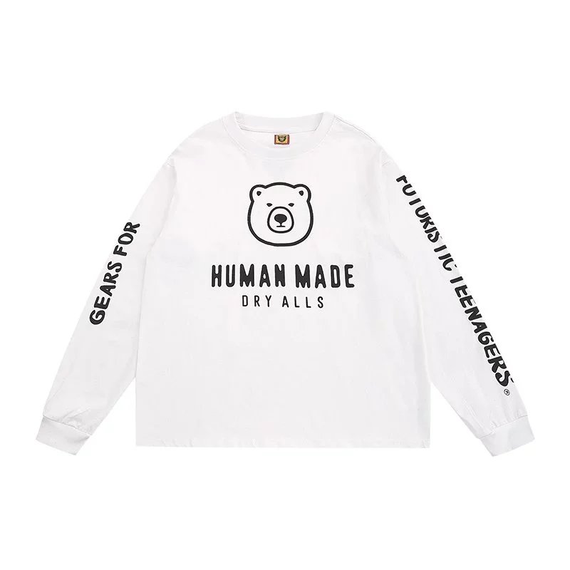 Human Made T-Shirts Long-sleeve bear graphic crewneck T-shirt image 2