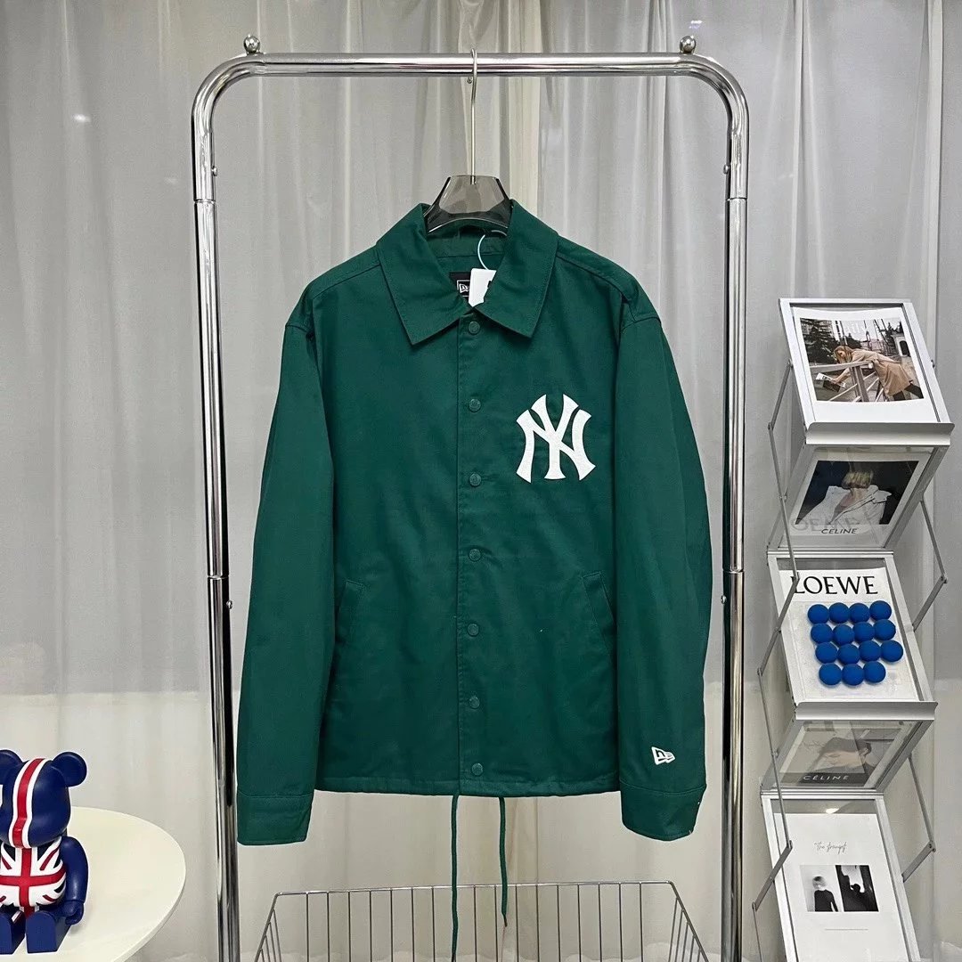 New Era Jackets York Yankees logo coach jacket image 4
