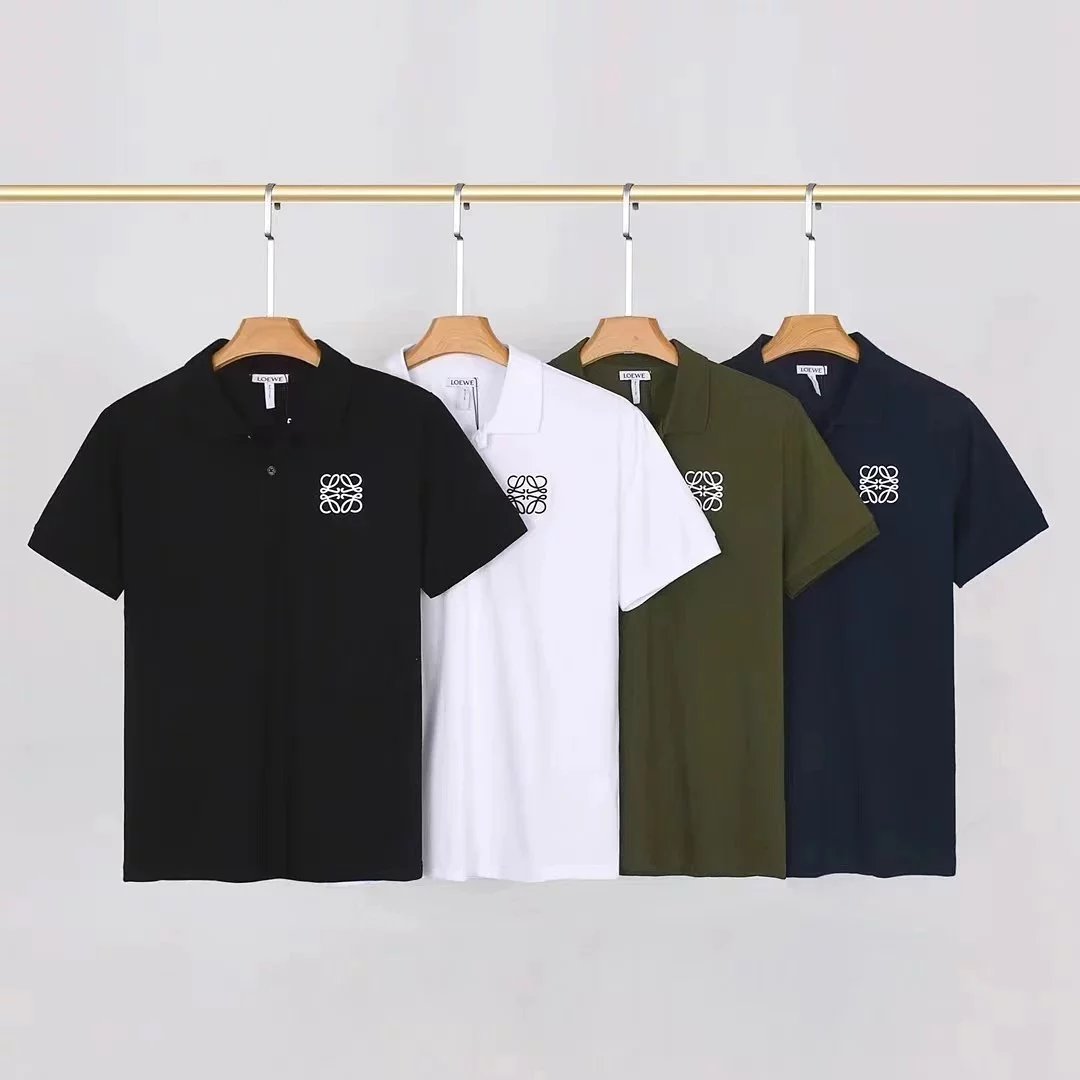 Loewe Shirts Short-sleeve polo shirt with embroidered Anagram image 2