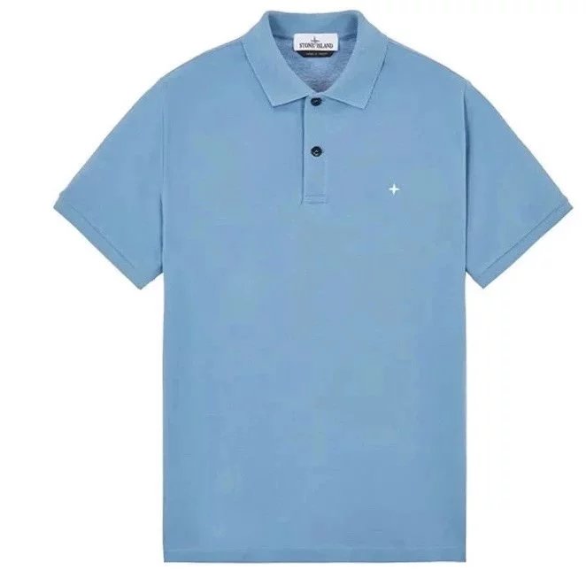 Stone Island Shirts Short-sleeve polo shirt with compass-star chest embroidery image 6