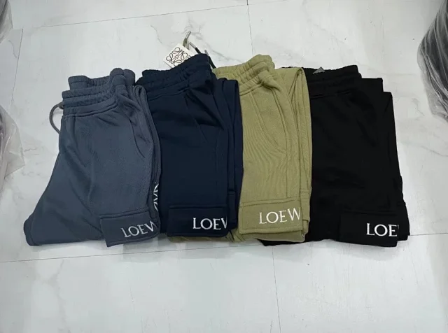 Loewe Trousers Drawstring cargo jogger with Anagram embroidery product detail image 3