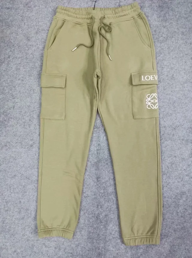 Loewe Trousers Drawstring cargo jogger with Anagram embroidery product detail image 4
