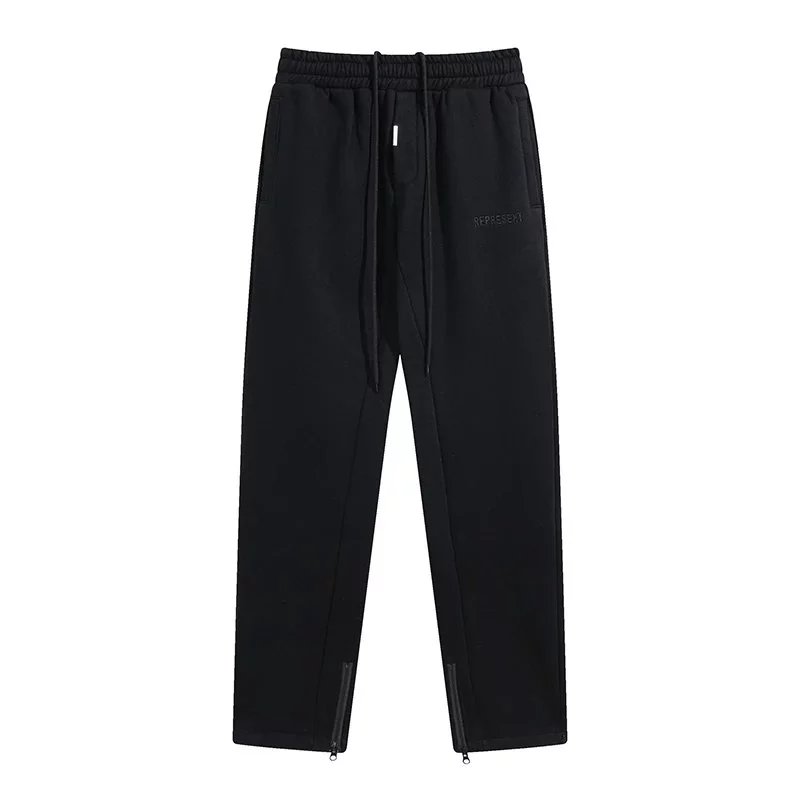 Represent Trousers Drawstring with contrast inner-leg panels and zipped hems image 7