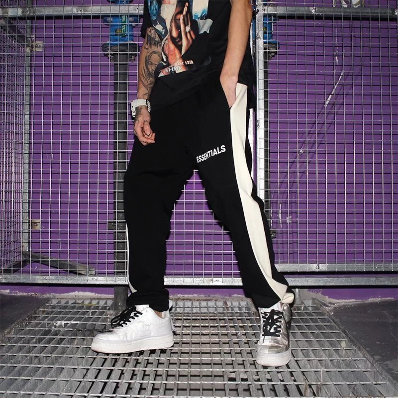 Fear of God Trousers Essentials side-stripe sweatpants image 3