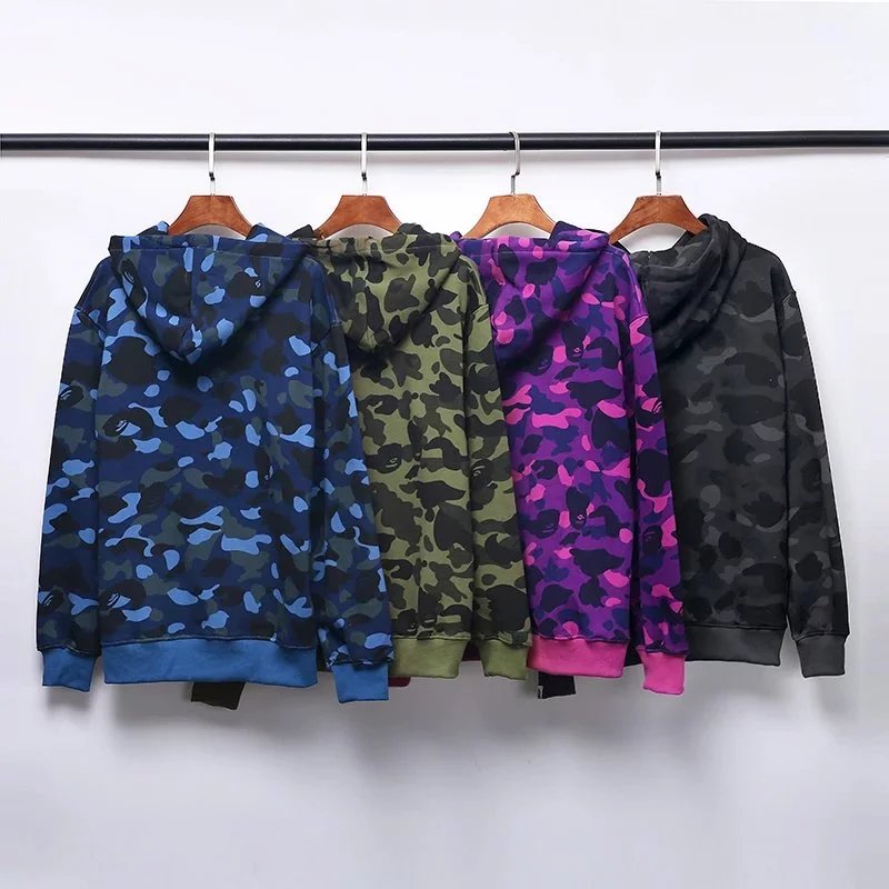 A Bathing Ape Hoodies & Sweatshirts Camouflage Head Print Pullover Hoodie image 2