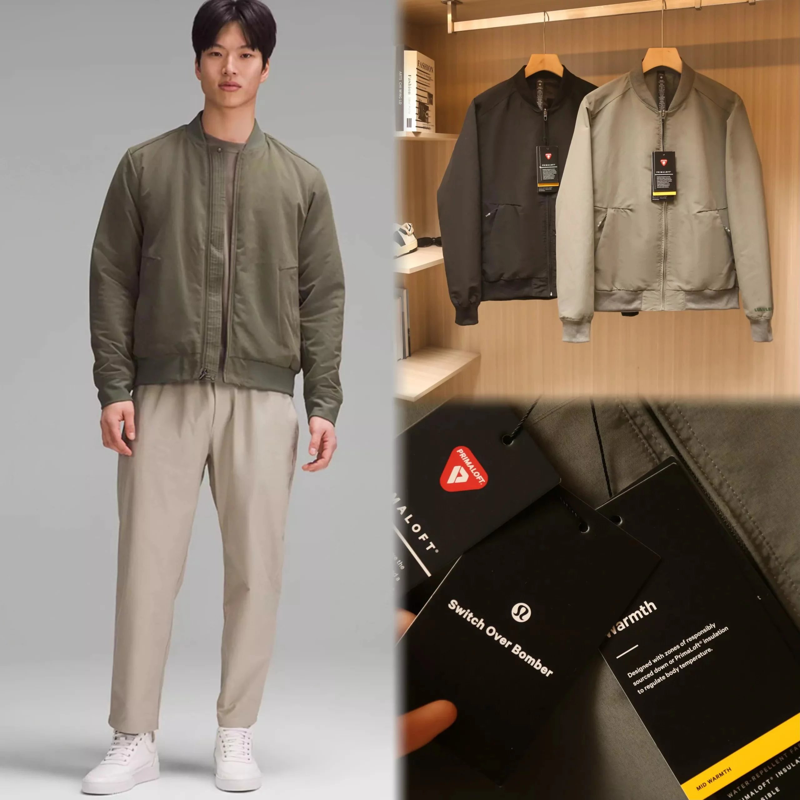 开春穿太合适了!新品lulu露露—Switch Over 男士飞行员夹克