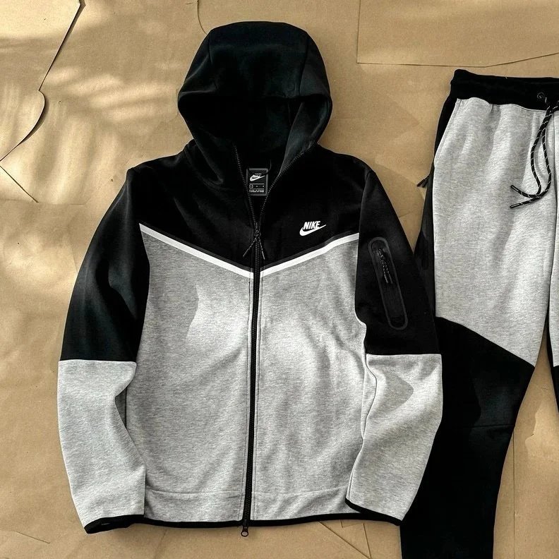 Coat - Black with Light Grey