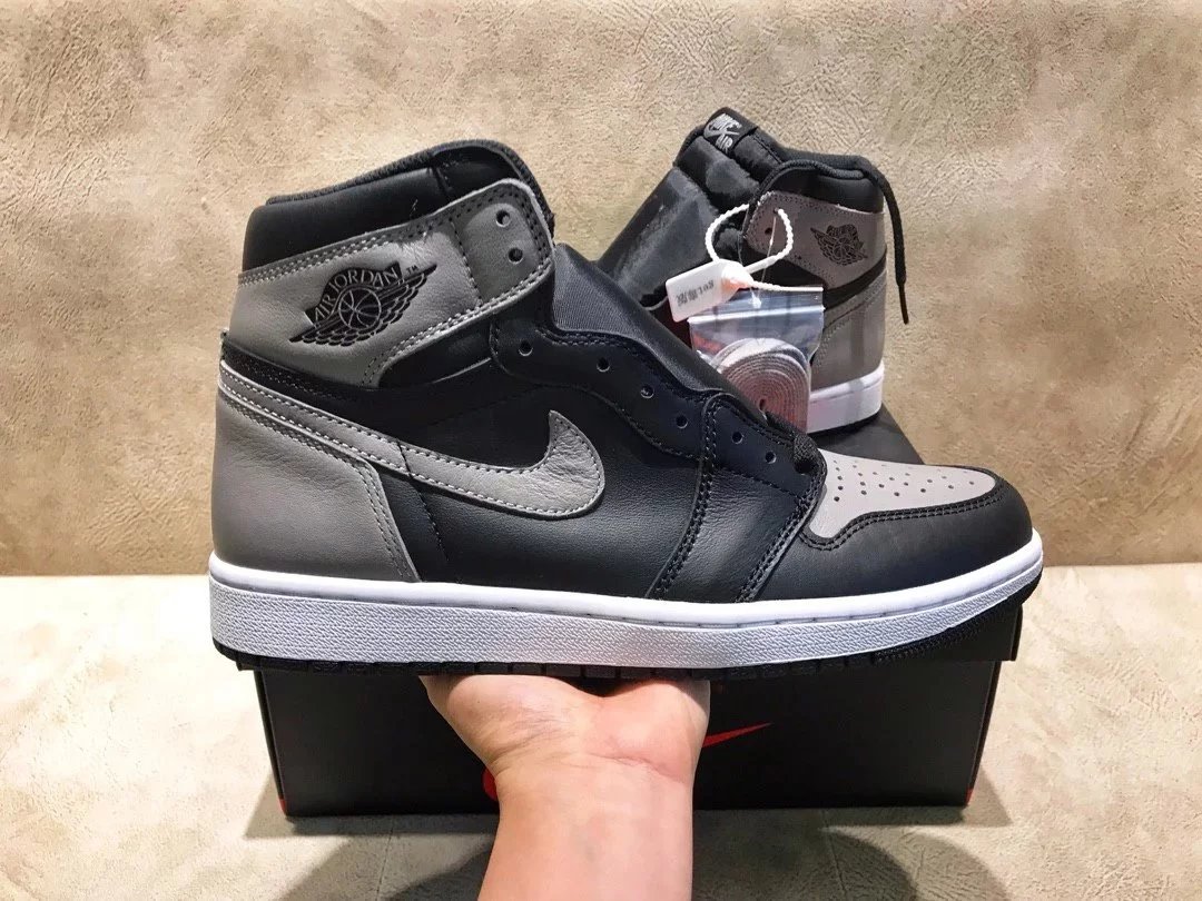 Qiao 1 Shadow Grey AJ1 Jordan Board Shoes High Top Sneakers Sports Shoes