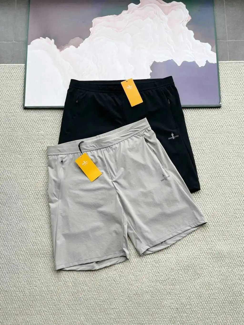 New Arrival: Men's Summer Glacier Silk 5-Inch Shorts - Cooling Feel & High UV Protection, Lightweight & Breathable, Perfect for Workout and Commute