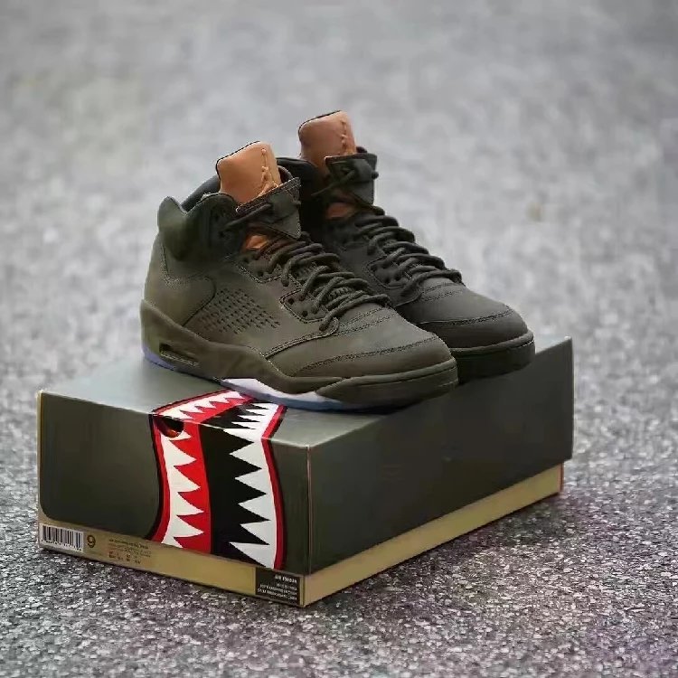 Air Jordan5 Premium take flight AJ5巅峰 橄榄军绿881432-305