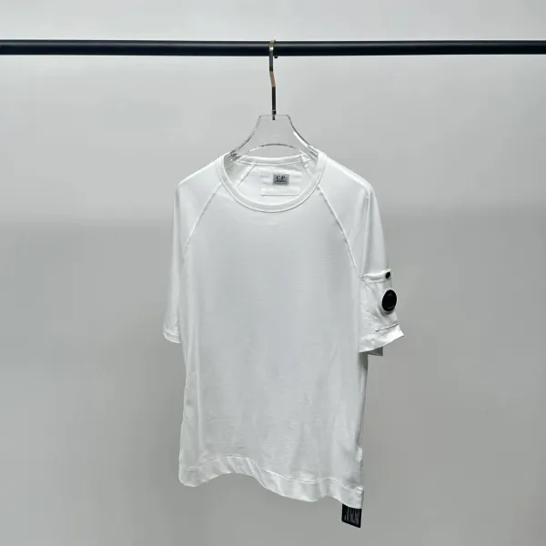 C.P. Company White Lens Pocket T-Shirt - 1