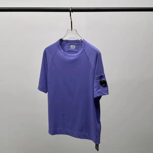 C.P. Company Short-Sleeve Technical T-Shirt Purple - 1