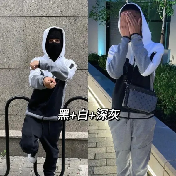 Nike Tech Fleece Half-Zip Hoodie and Joggers Set White - 6