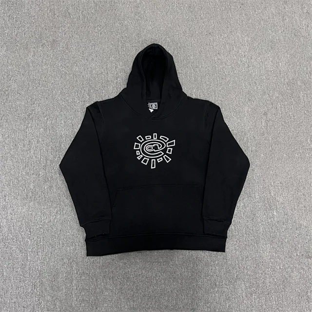 Unbranded Hoodies & Sweatshirts Sun emblem pullover hoodie with kangaroo pocket product detail image 11