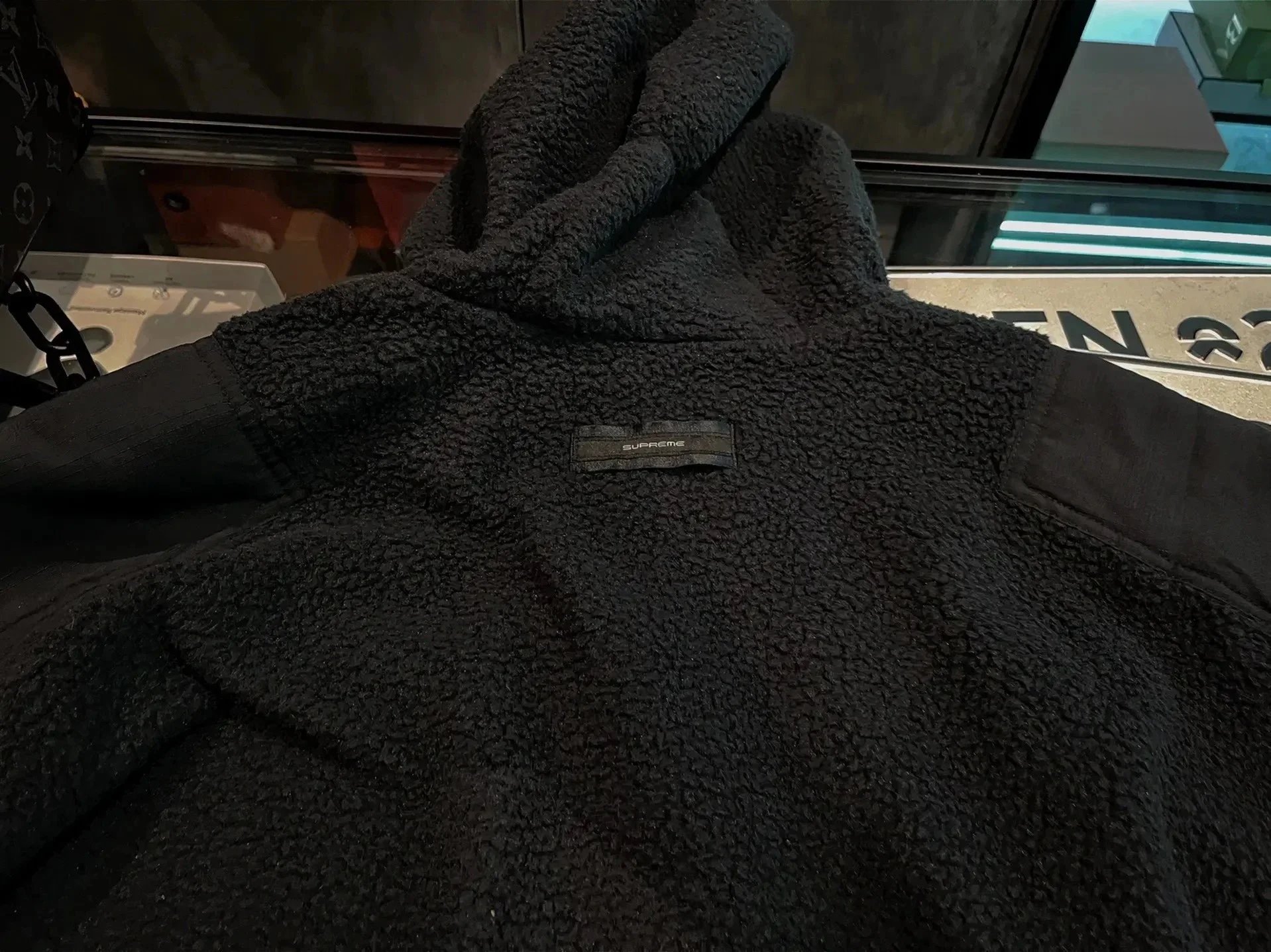 Nike ACG Fleece Hooded Jacket Beige/Olive Green Outerwear - 6