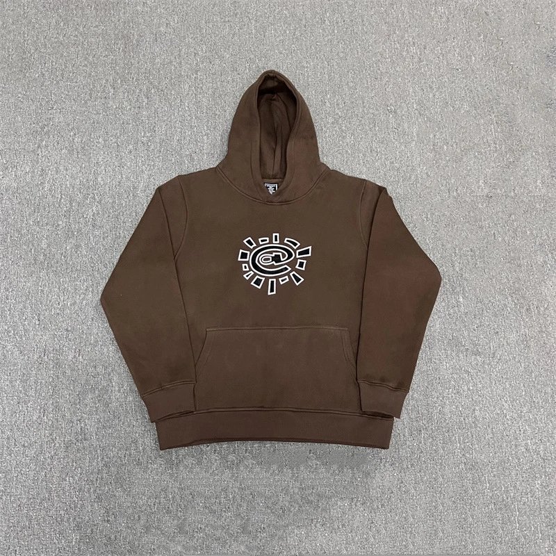 Corteiz Sun Logo Brown Sweatpants - 14