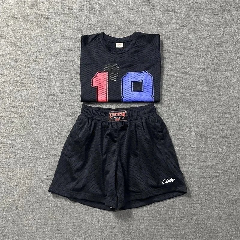 Corteiz Raglan Long-Sleeve T-Shirt White/Black - 32