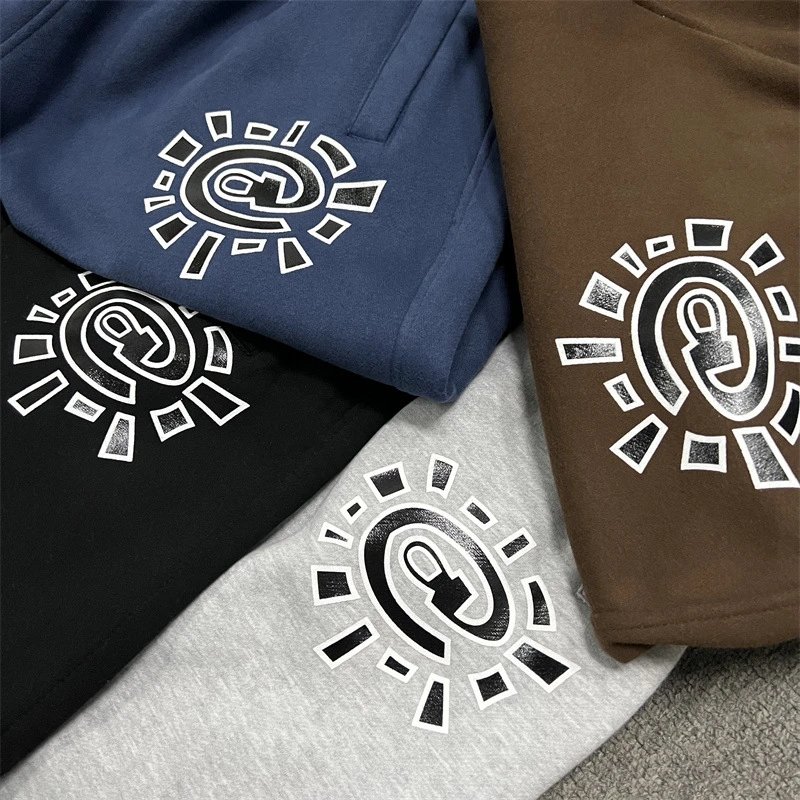 Corteiz Sun Logo Brown Sweatpants - 21