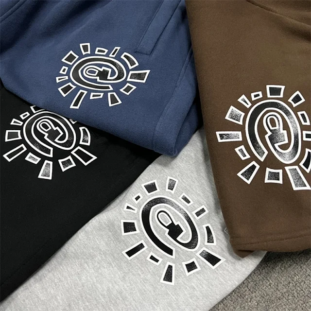 Unbranded Hoodies & Sweatshirts Sun emblem pullover hoodie with kangaroo pocket product detail image 20