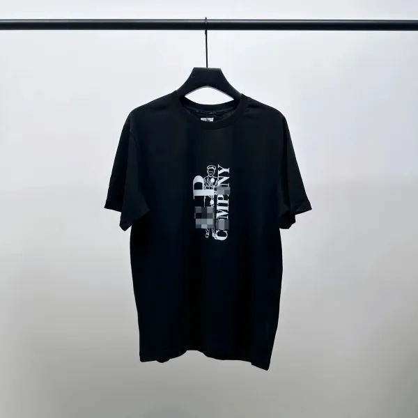 C.P. Company Graphic Print Black T-Shirt - 1