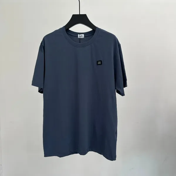 CP Company Logo Patch Navy T-Shirt - 1