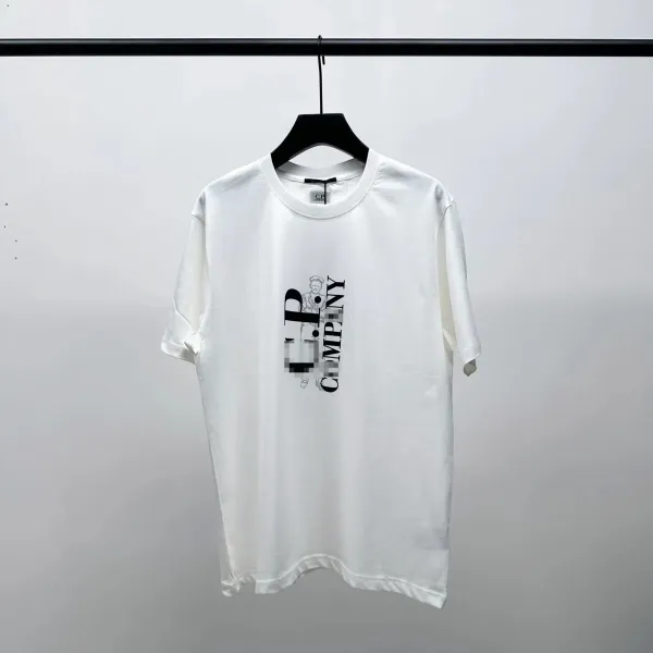 CP Company Graphic Print White T-Shirt - 1