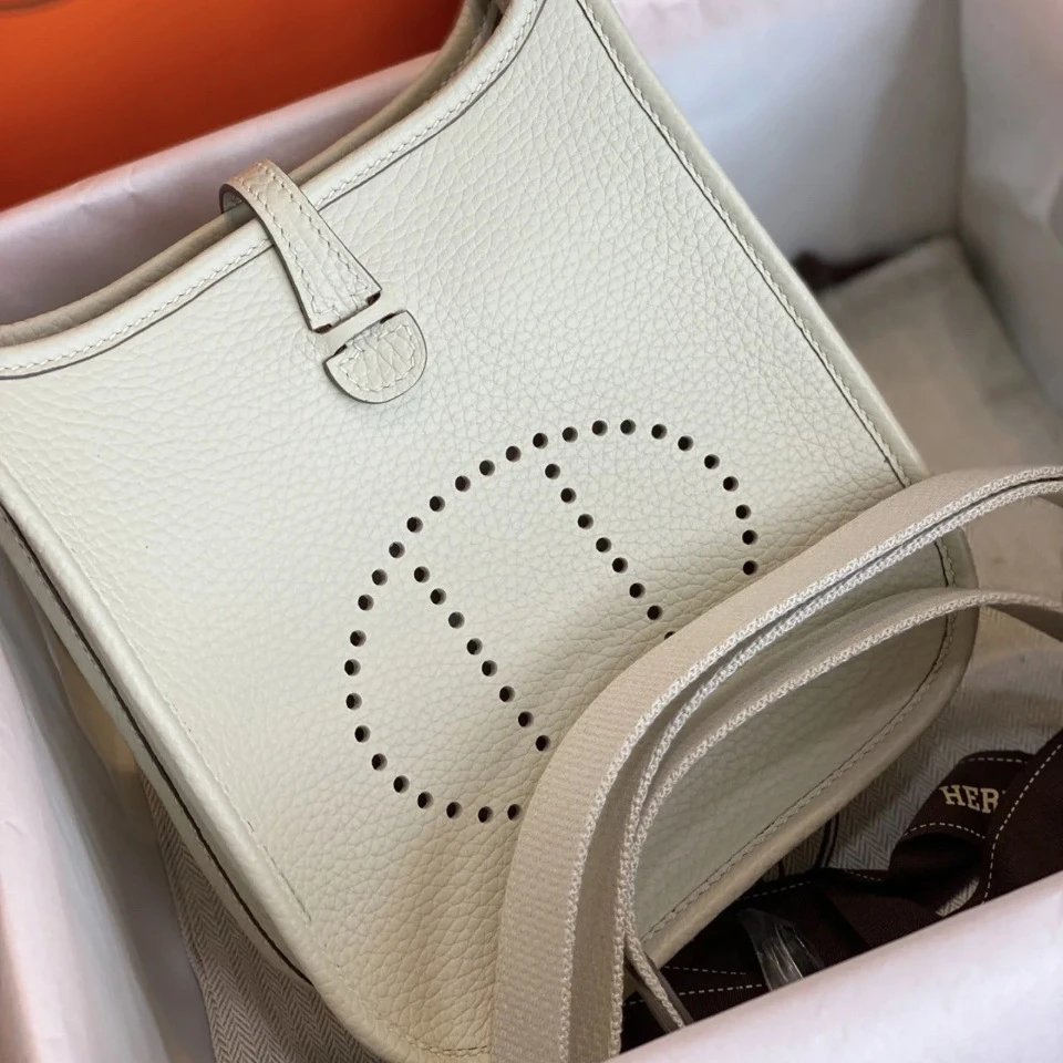 H Brand Leather Crossbody Bag
