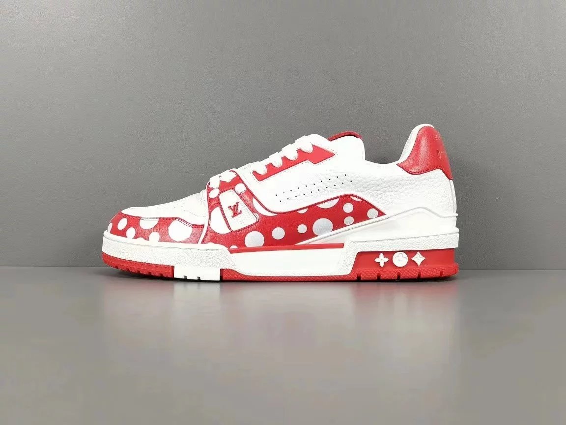 Polka Dot White Red
