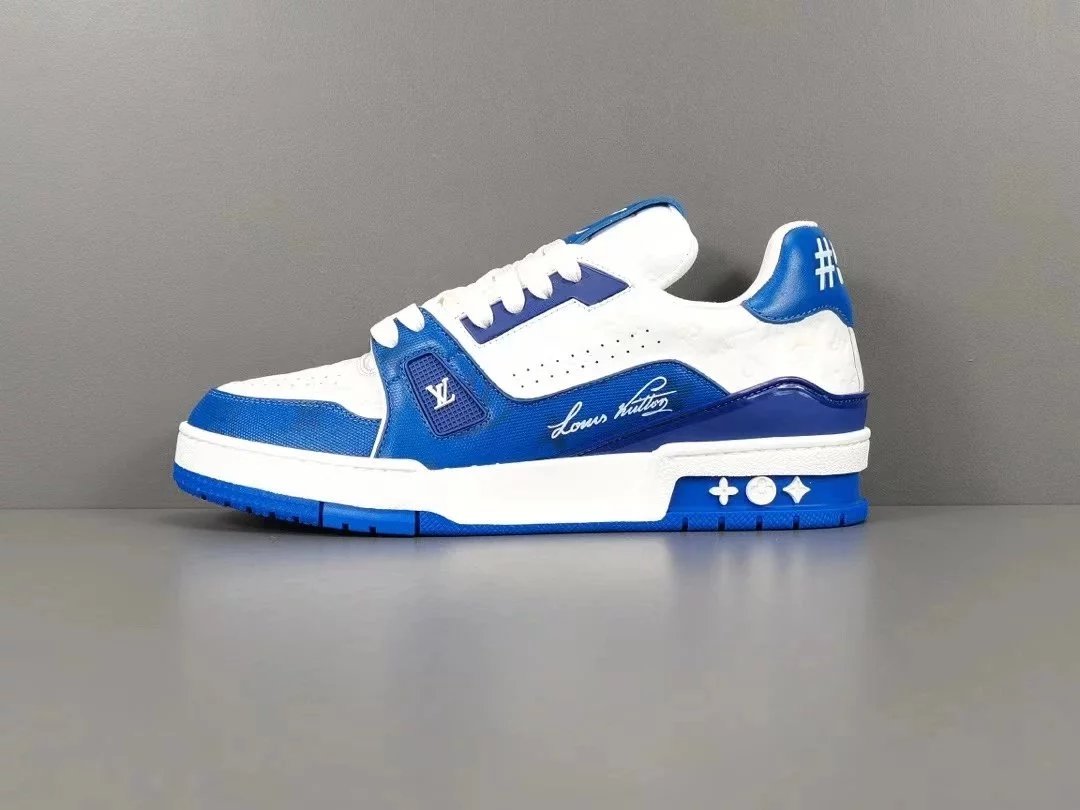 Caucasian blue leather