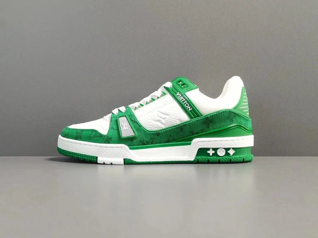 white-green print