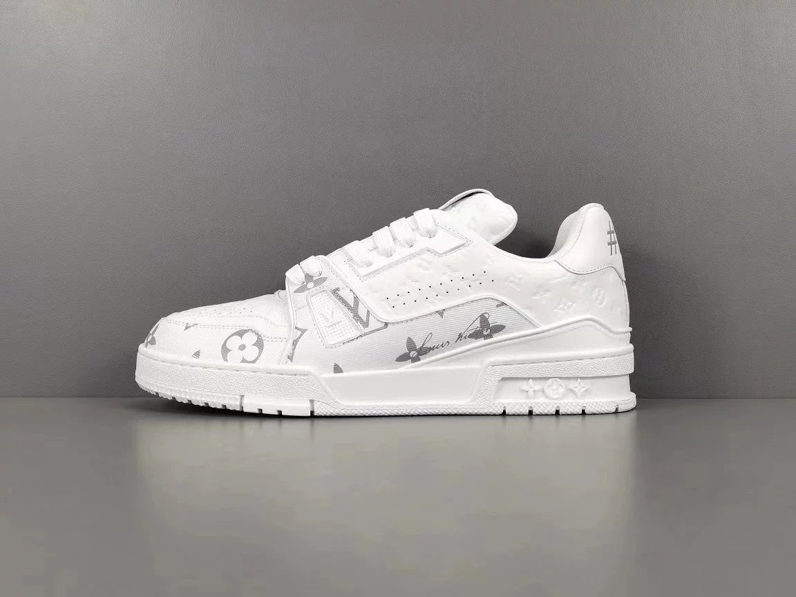 white leather stamp