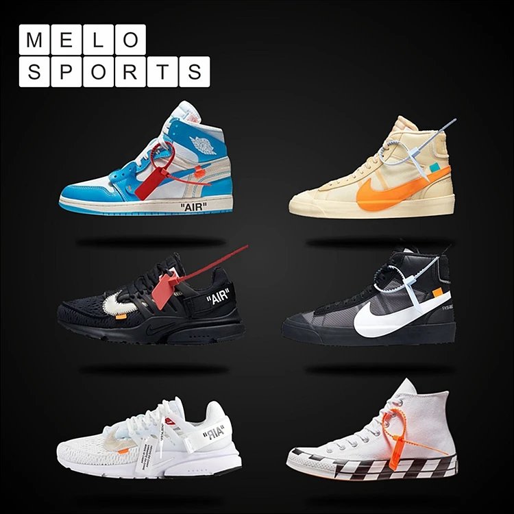 【Top Store · Shipping Insurance】OFF-WHITE x Nike OW Air Jordan 1 University Blue, Blazer, Presto 2.0, Converse AQ0818-148
