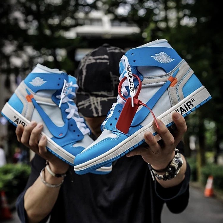 OFF-WHITE x Air Jordan 1 University Blue AQ0818-141