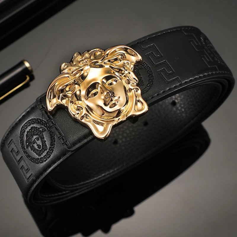 Genuine Leather Cowhide Business Dress Belt for Suit Pants-MLMLSPTS0707