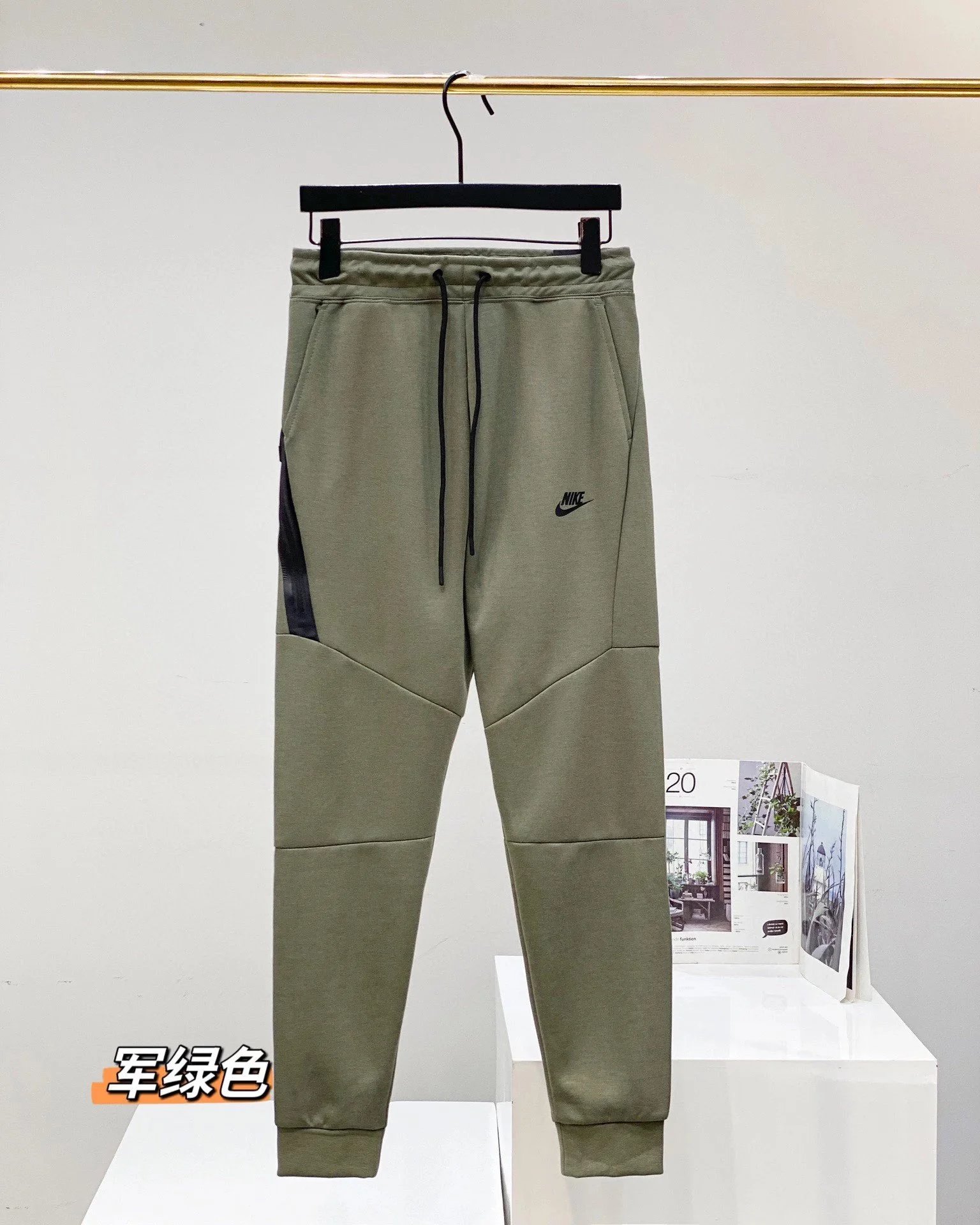 Military green pants
