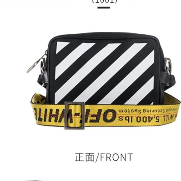 Streetwear Women's Black Crossbody Bag INS European American Trend Motorcycle-MLMLSPTS0707